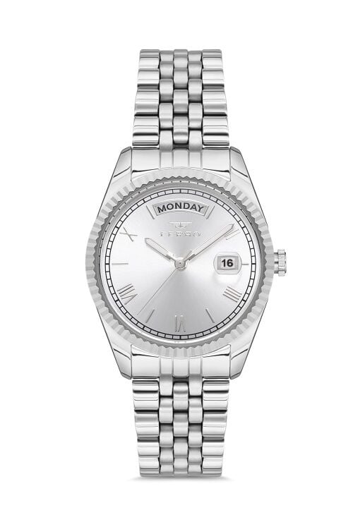 Ferro F21131A-A Quartz Çelik Gri 35 mm Kadın Kol Saati