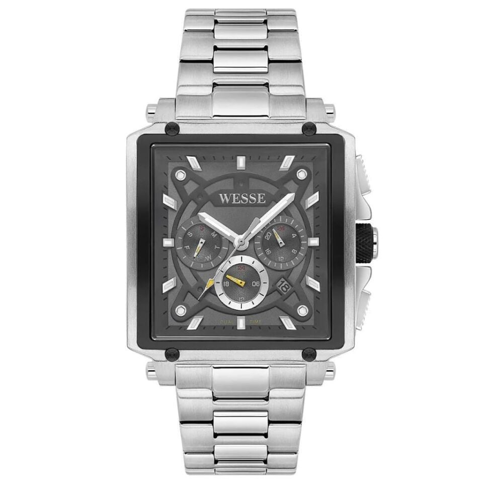 Wesse WWG402704 Quartz Çelik Gri 42 mm Erkek Kol Saati