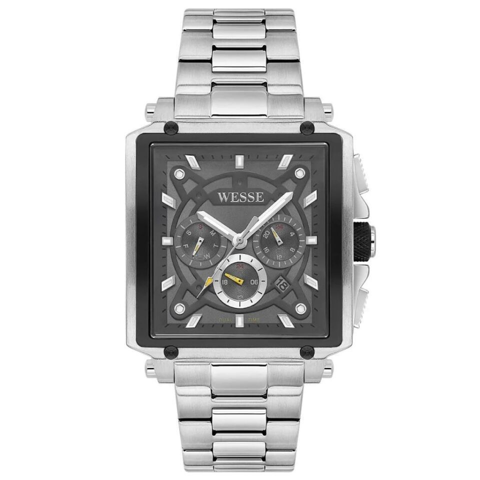 Wesse WWG402704 Quartz Çelik Gri 42 mm Erkek Kol Saati